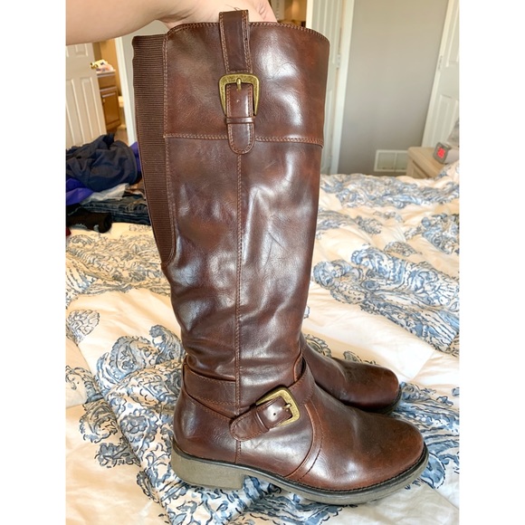 bare traps leather boots